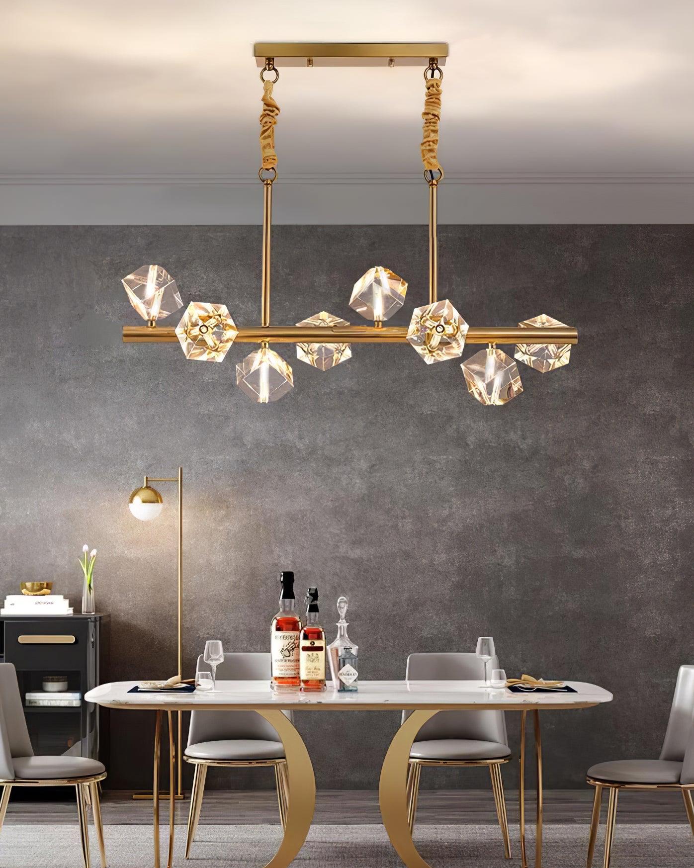 Takku Crystal Chandelier 8‑12 Heads Gold or Black LED