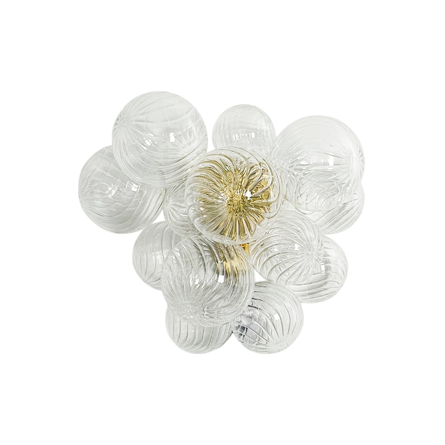 Talia Handblown Glass Gold & Clear Wall Lamp – Artistic Light