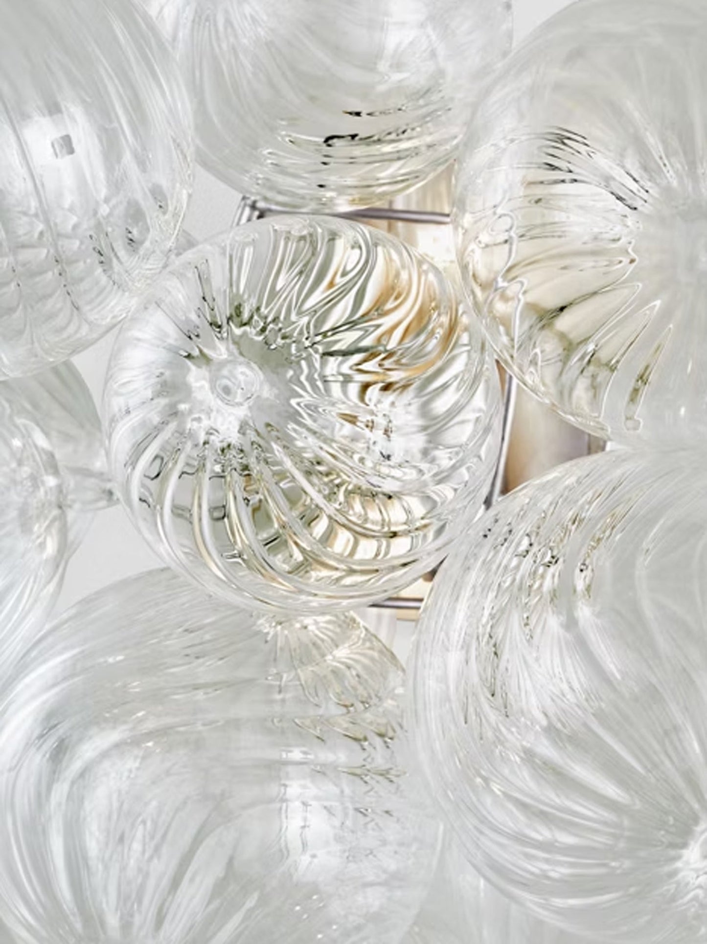 Talia Handblown Glass Gold & Clear Wall Lamp – Artistic Light
