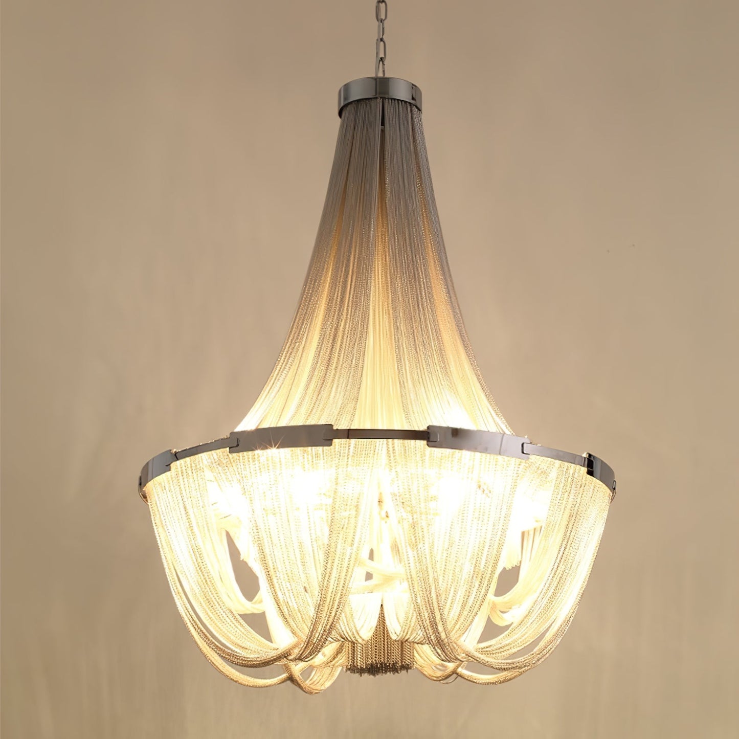 Tassel Aluminum Chain Chandelier - YIOSI