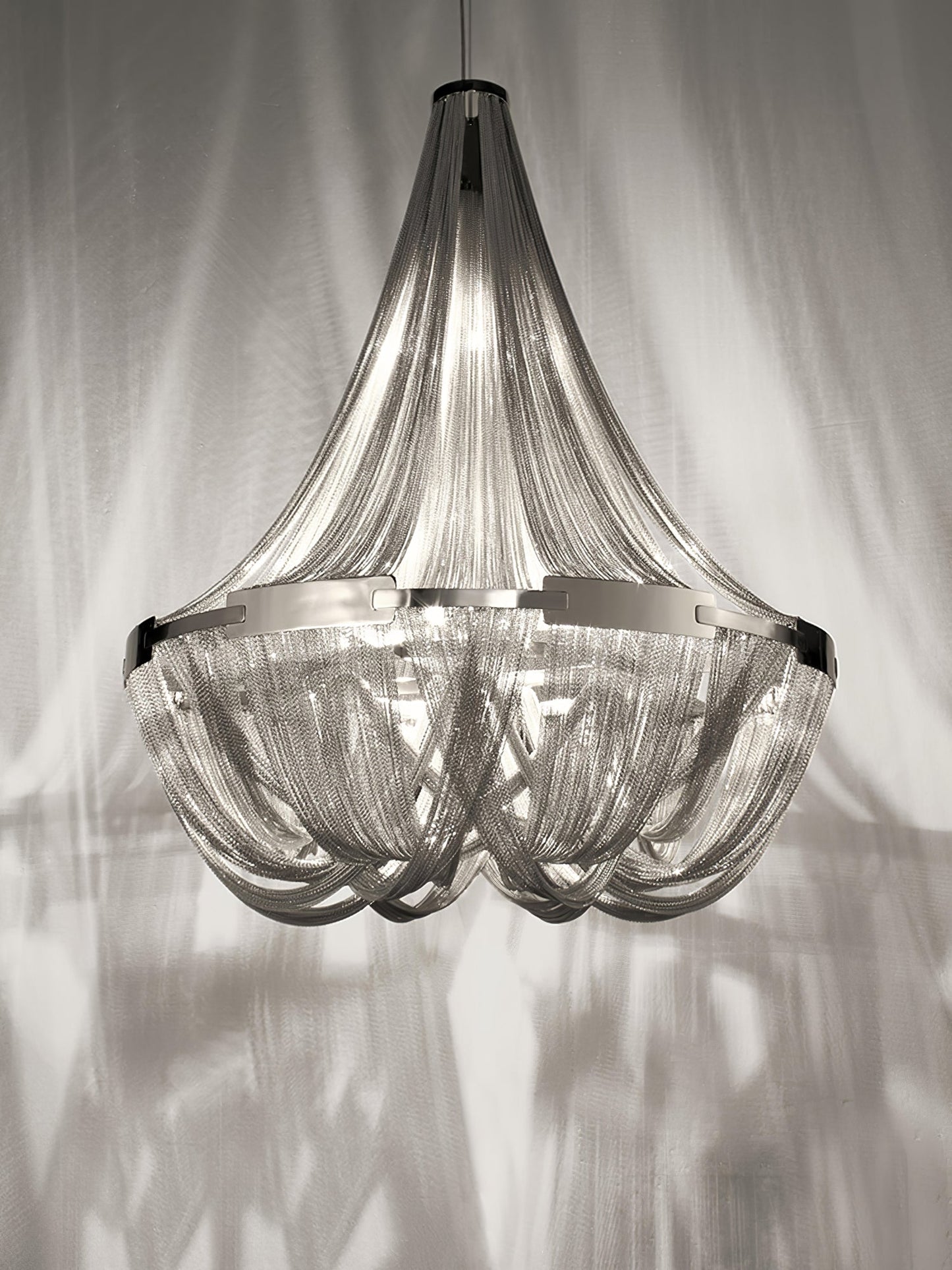 Tassel Aluminum Chain Chandelier - YIOSI