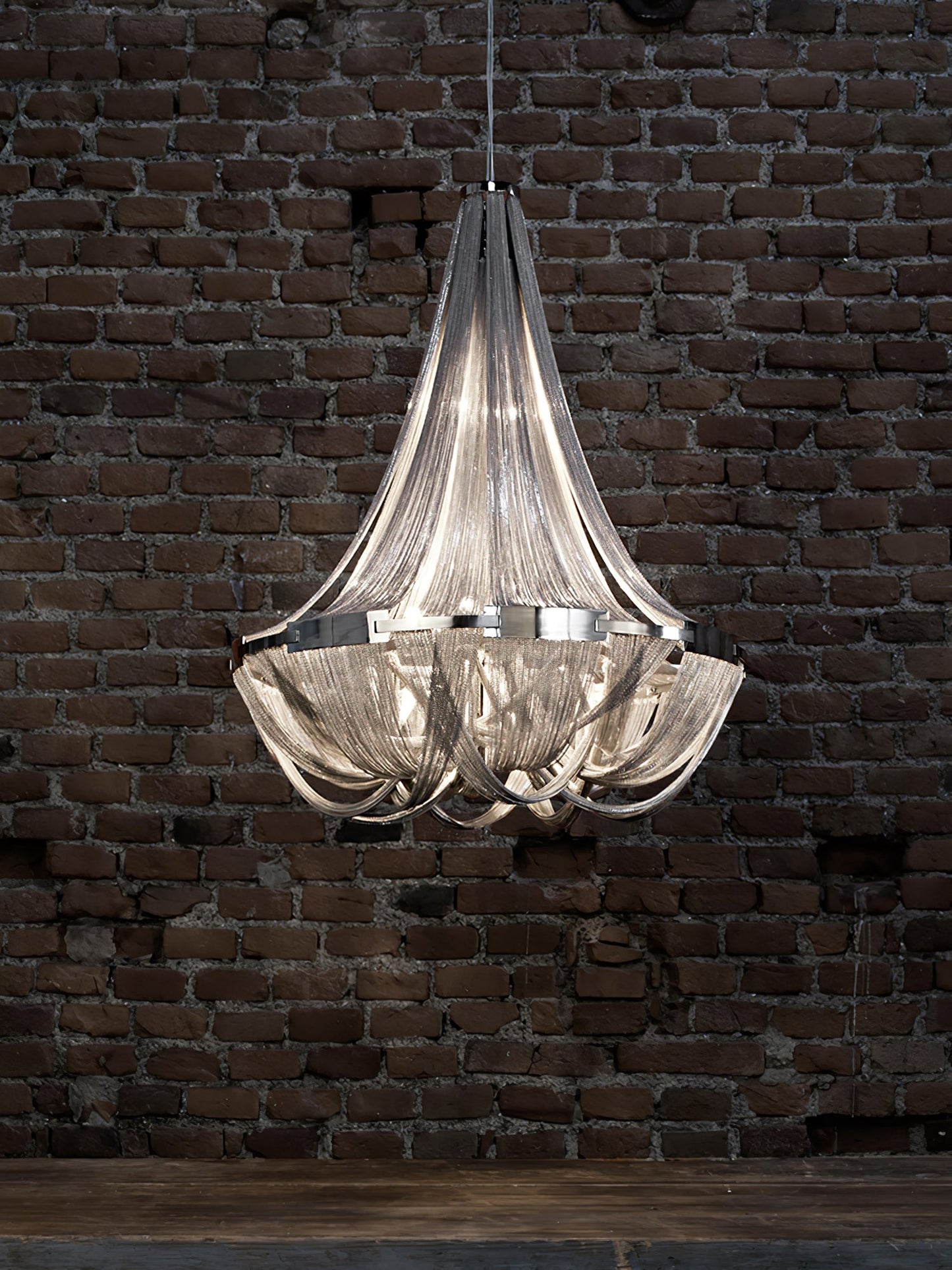 Tassel Aluminum Chain Chandelier - YIOSI