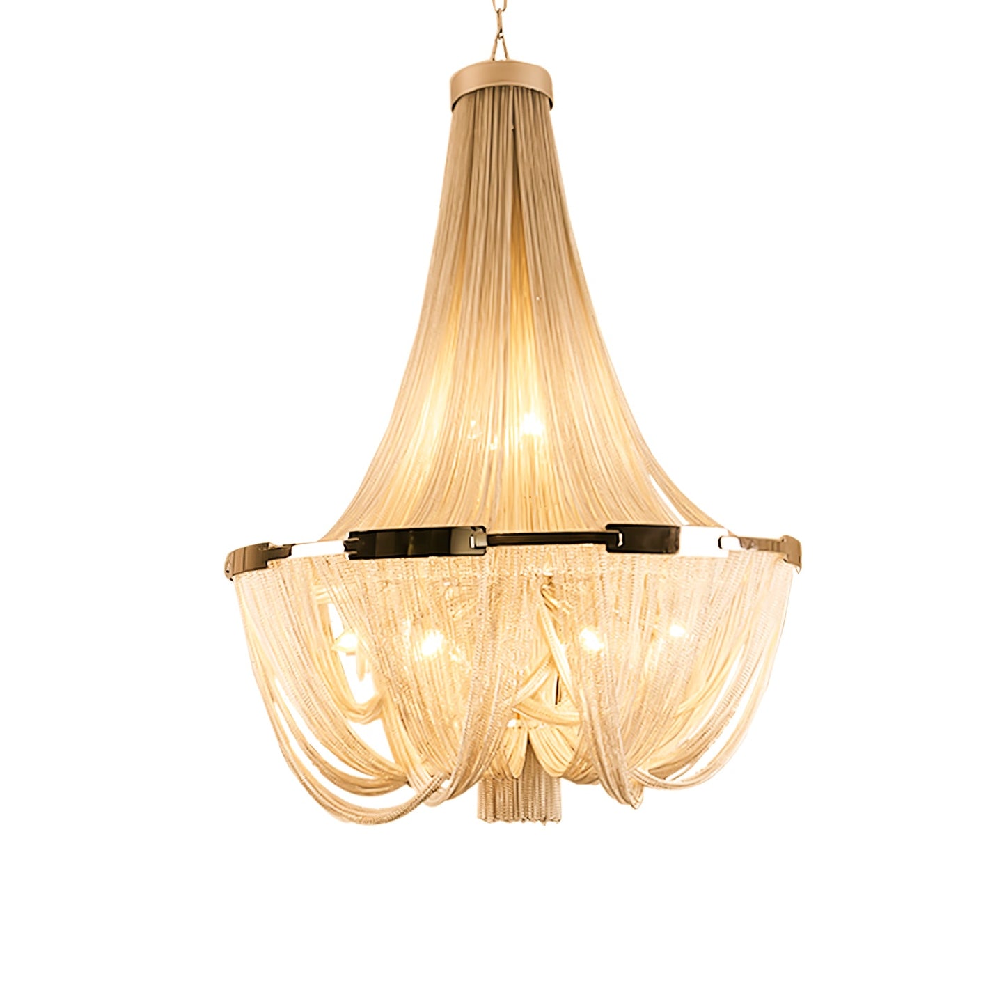 Tassel Aluminum Chain Chandelier - YIOSI