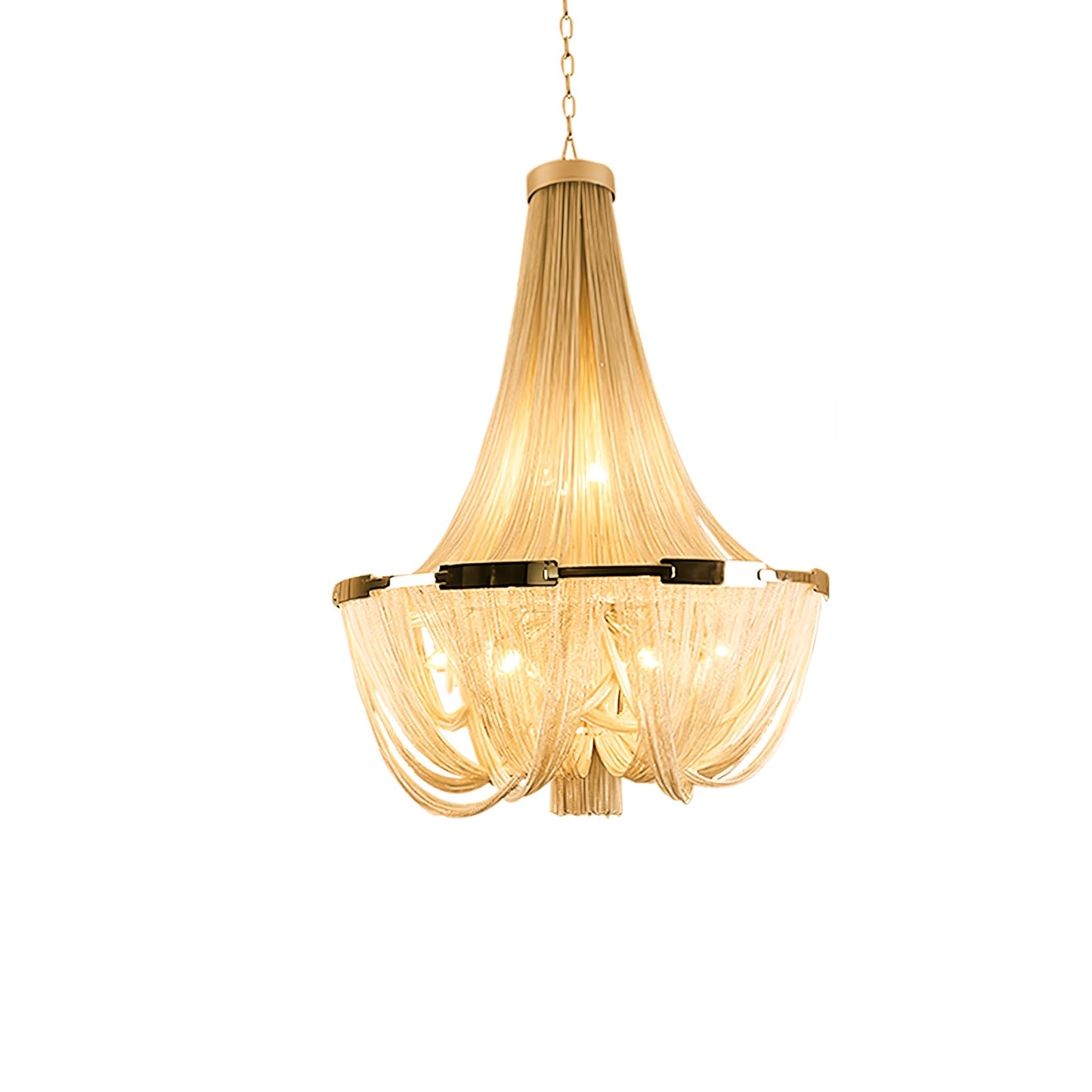 Tassel Aluminum Chain Chandelier - YIOSI