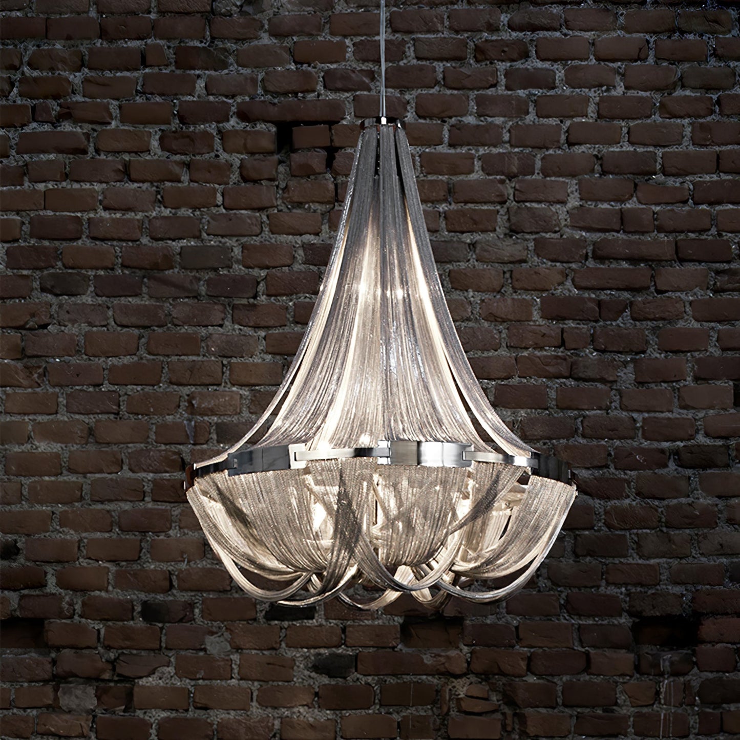 Tassel Aluminum Chain Chandelier - YIOSI