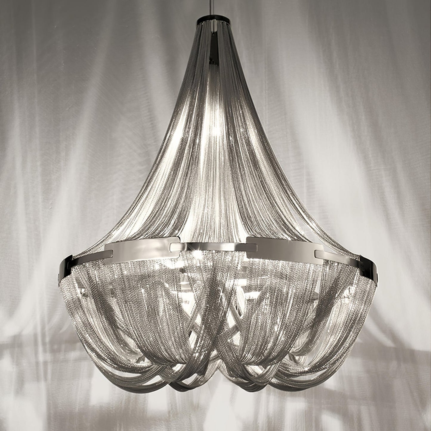 Tassel Aluminum Chain Chandelier - YIOSI