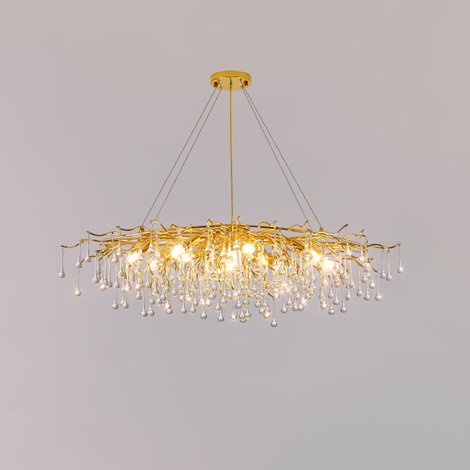 Teardrop Crystal Chandelier - YIOSI