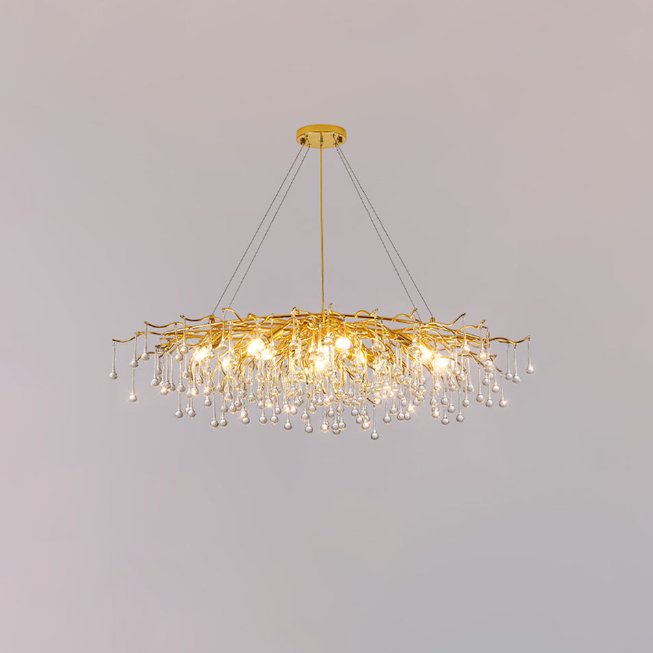 Teardrop Crystal Chandelier - YIOSI