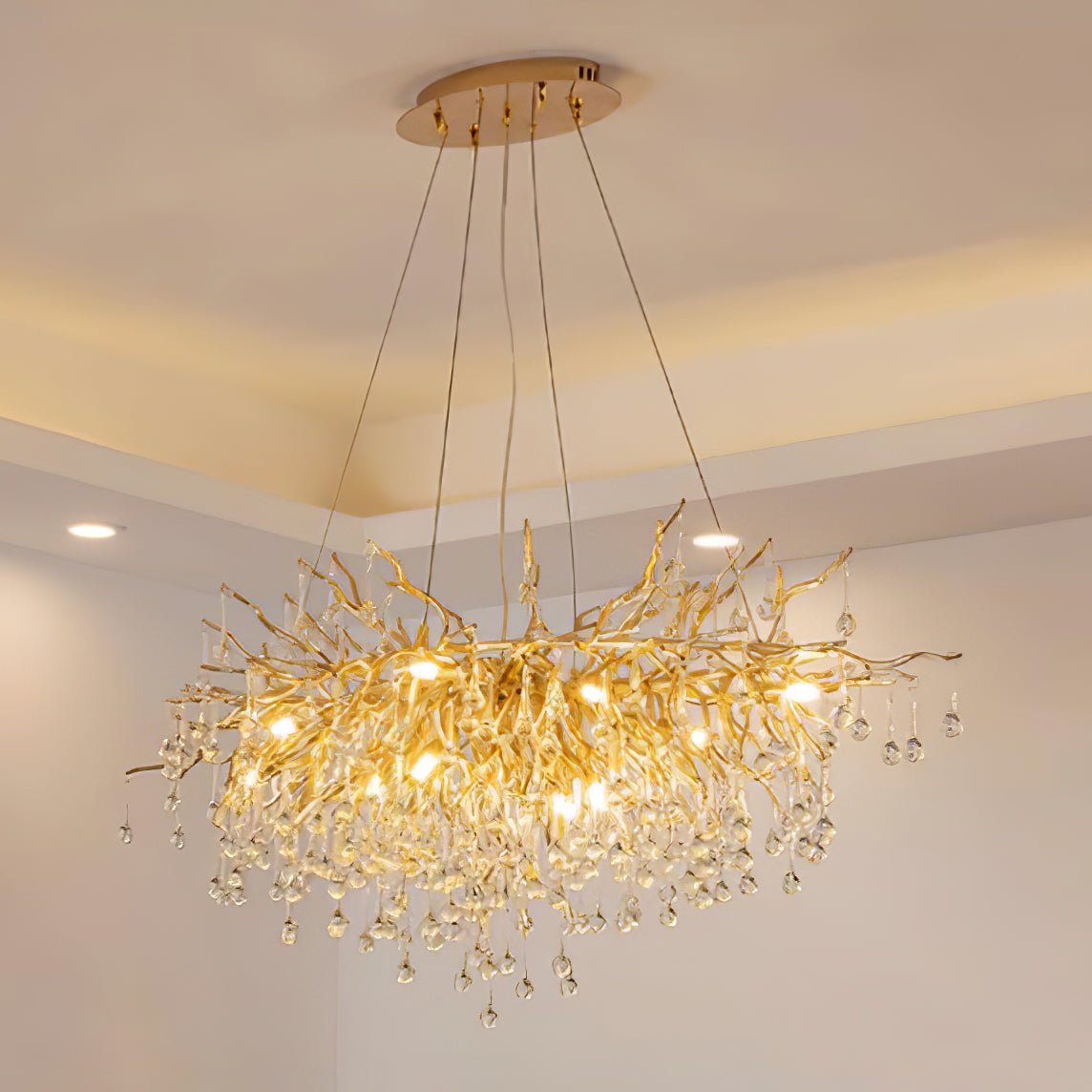 Teardrop Crystal Chandelier - YIOSI