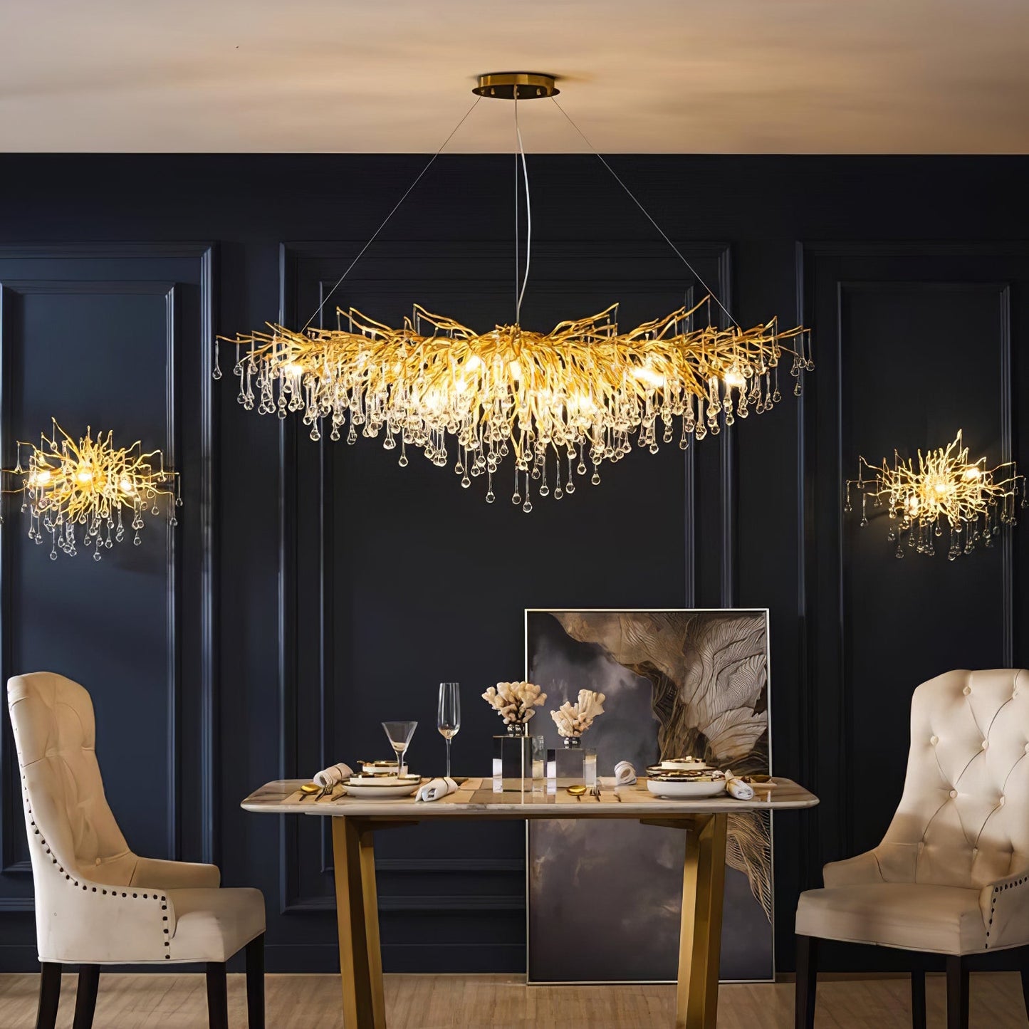Teardrop Crystal Chandelier - YIOSI