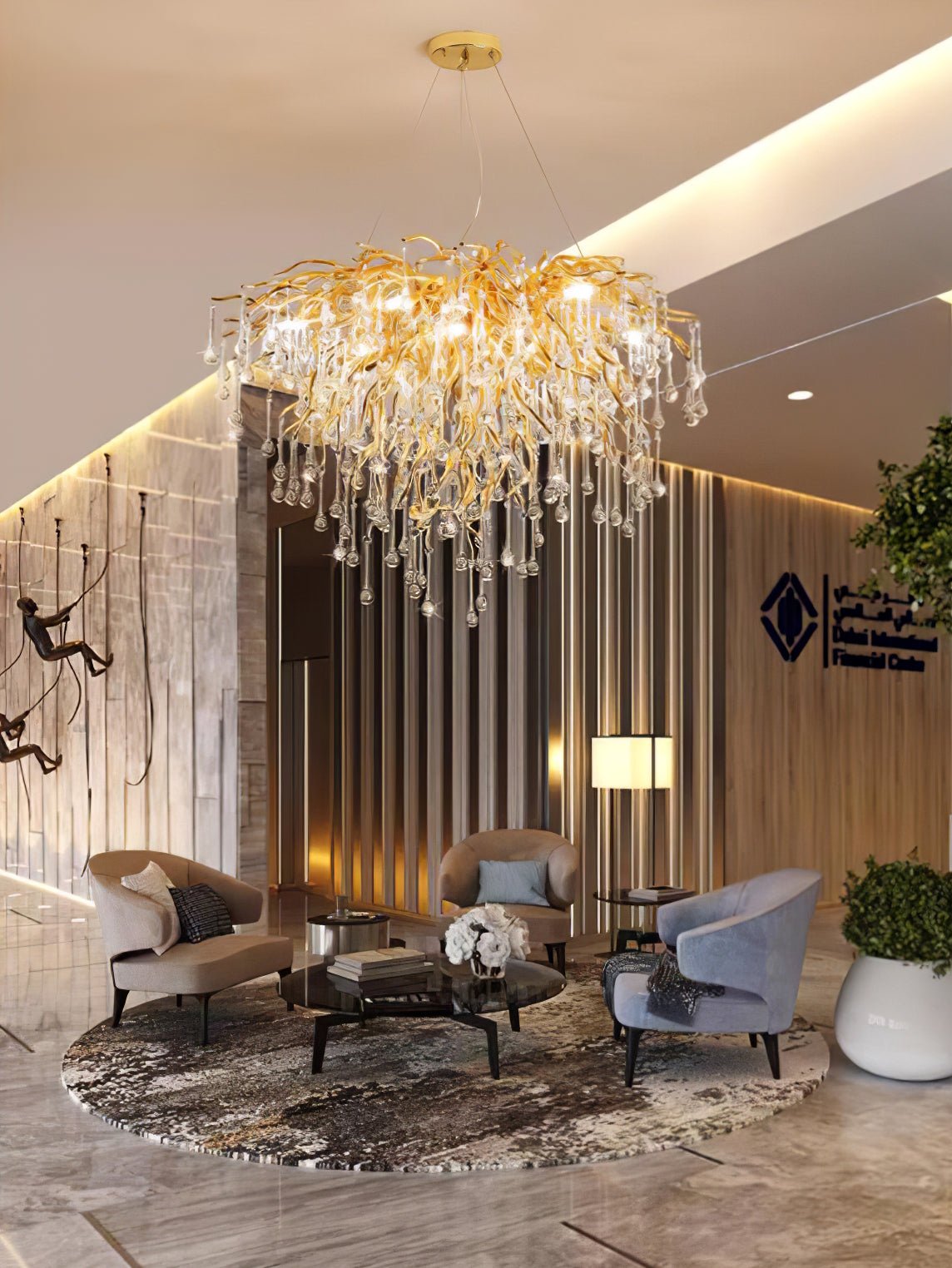 Teardrop Crystal Chandelier - YIOSI