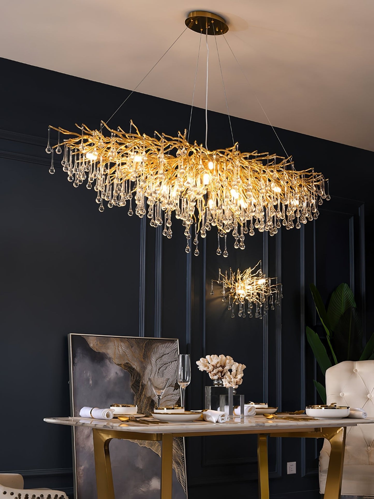Teardrop Crystal Chandelier - YIOSI