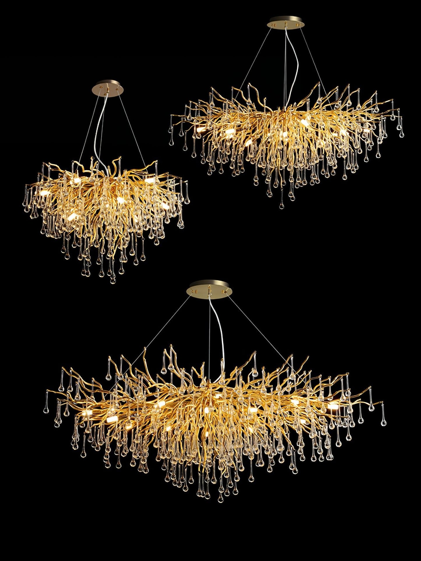 Teardrop Crystal Chandelier - YIOSI