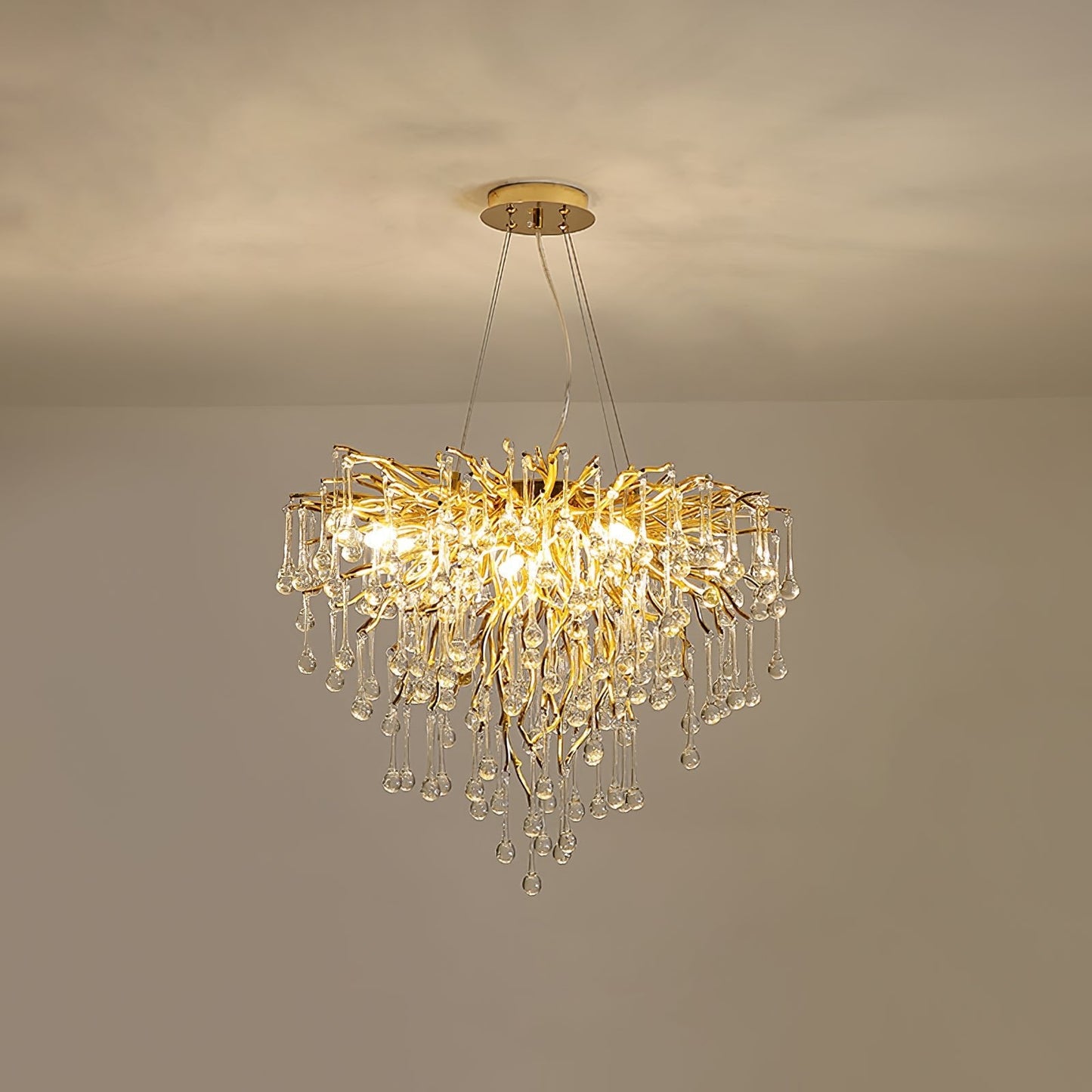 Teardrop Crystal Chandelier - YIOSI