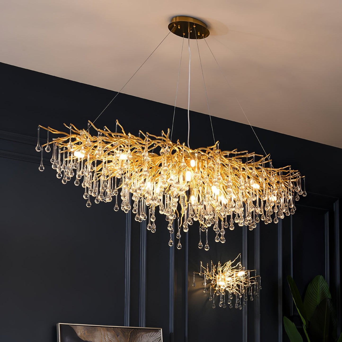 Teardrop Crystal Chandelier - YIOSI