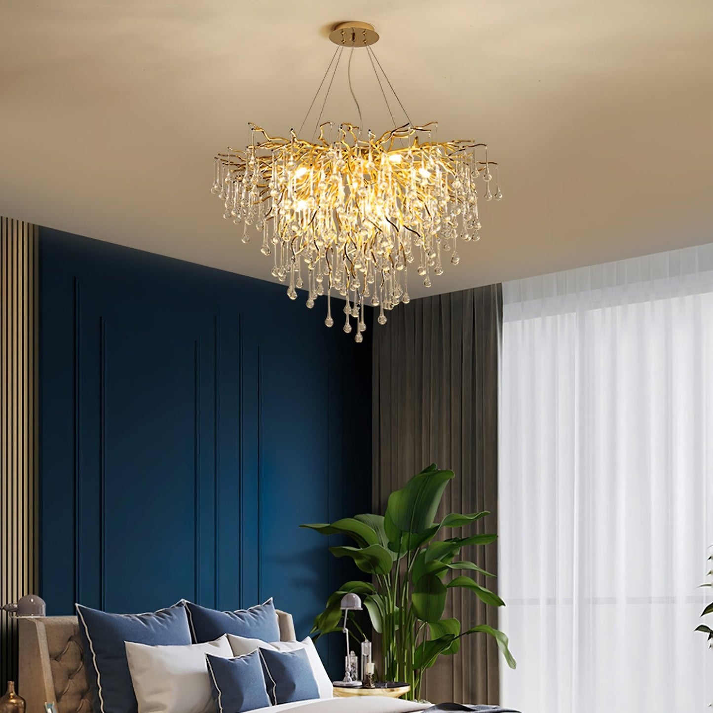 Teardrop Crystal Chandelier - YIOSI