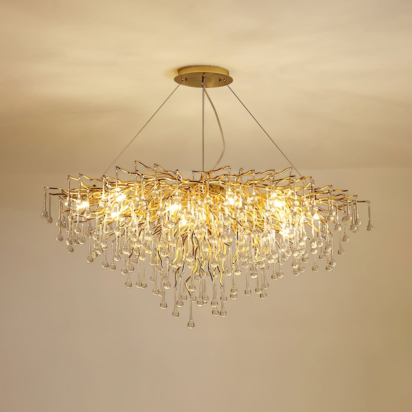 Teardrop Crystal Chandelier - YIOSI