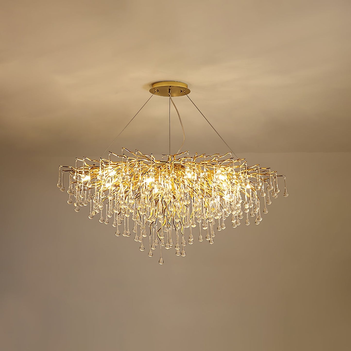Teardrop Crystal Chandelier - YIOSI