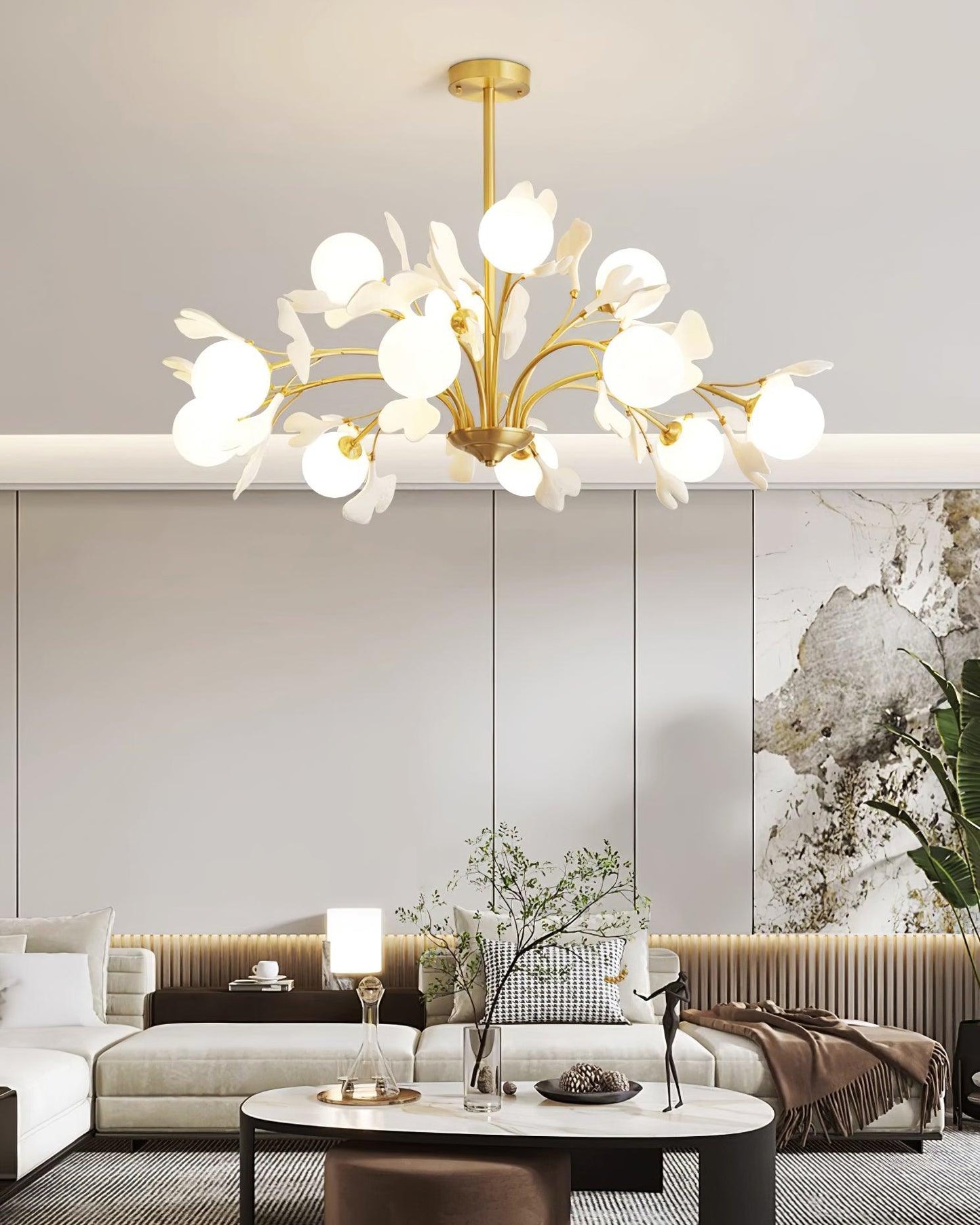 Thalassa Gingko Chandelier - YIOSI