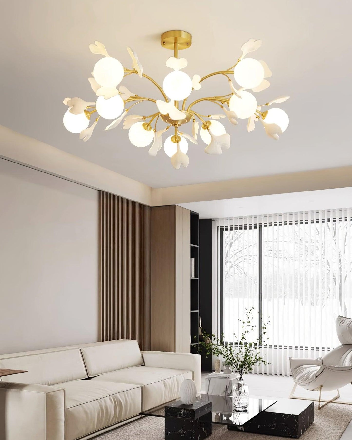 Thalassa Gingko Chandelier - YIOSI