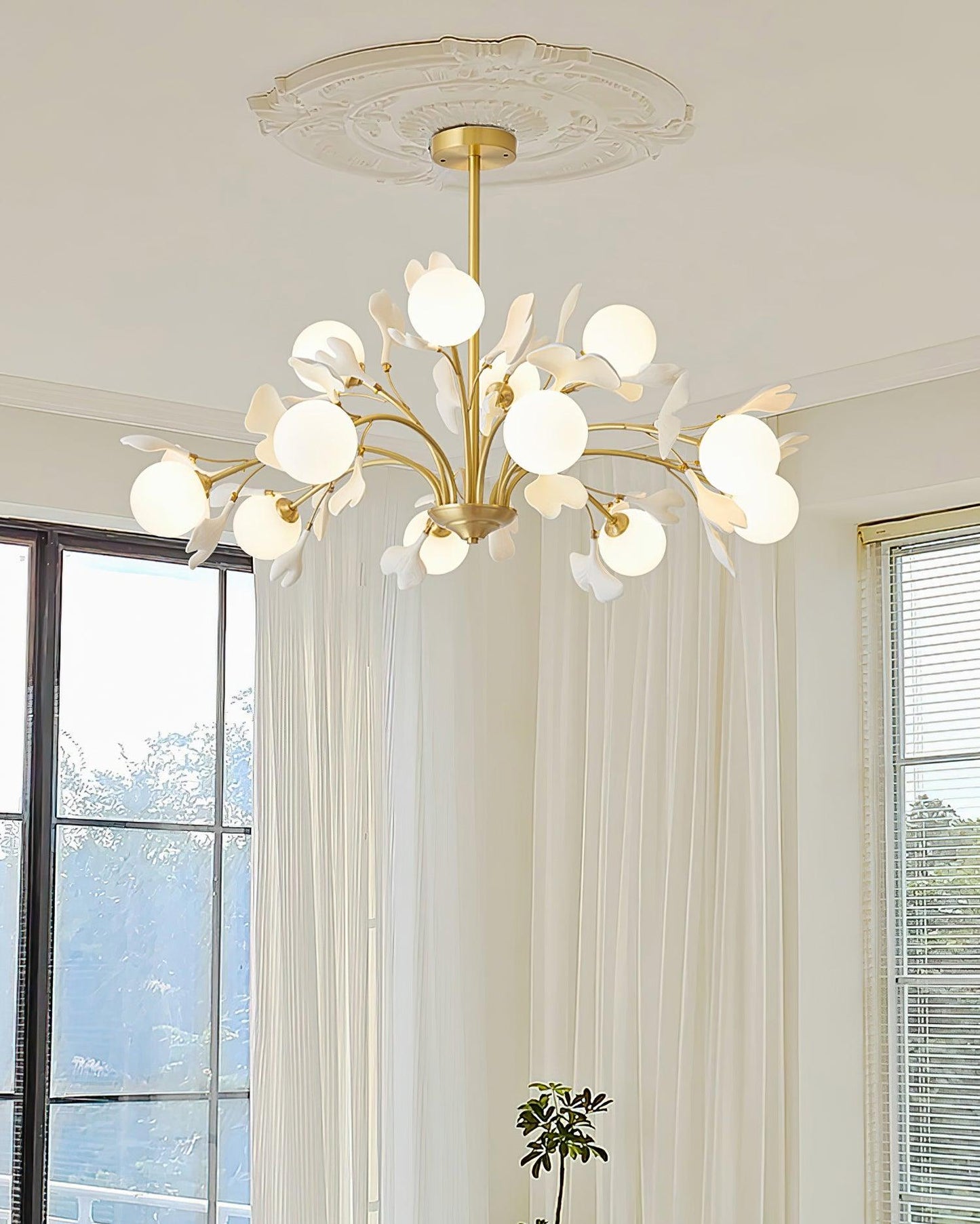 Thalassa Gingko Chandelier - YIOSI