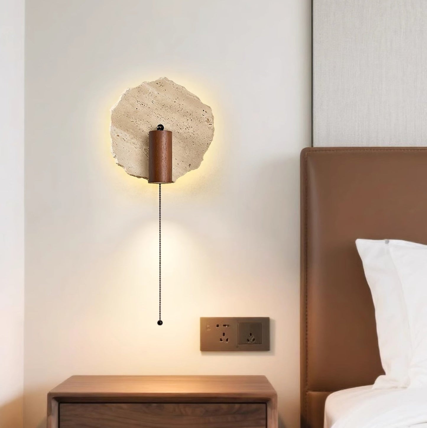 Thalos Travertine Wall Light - YIOSI