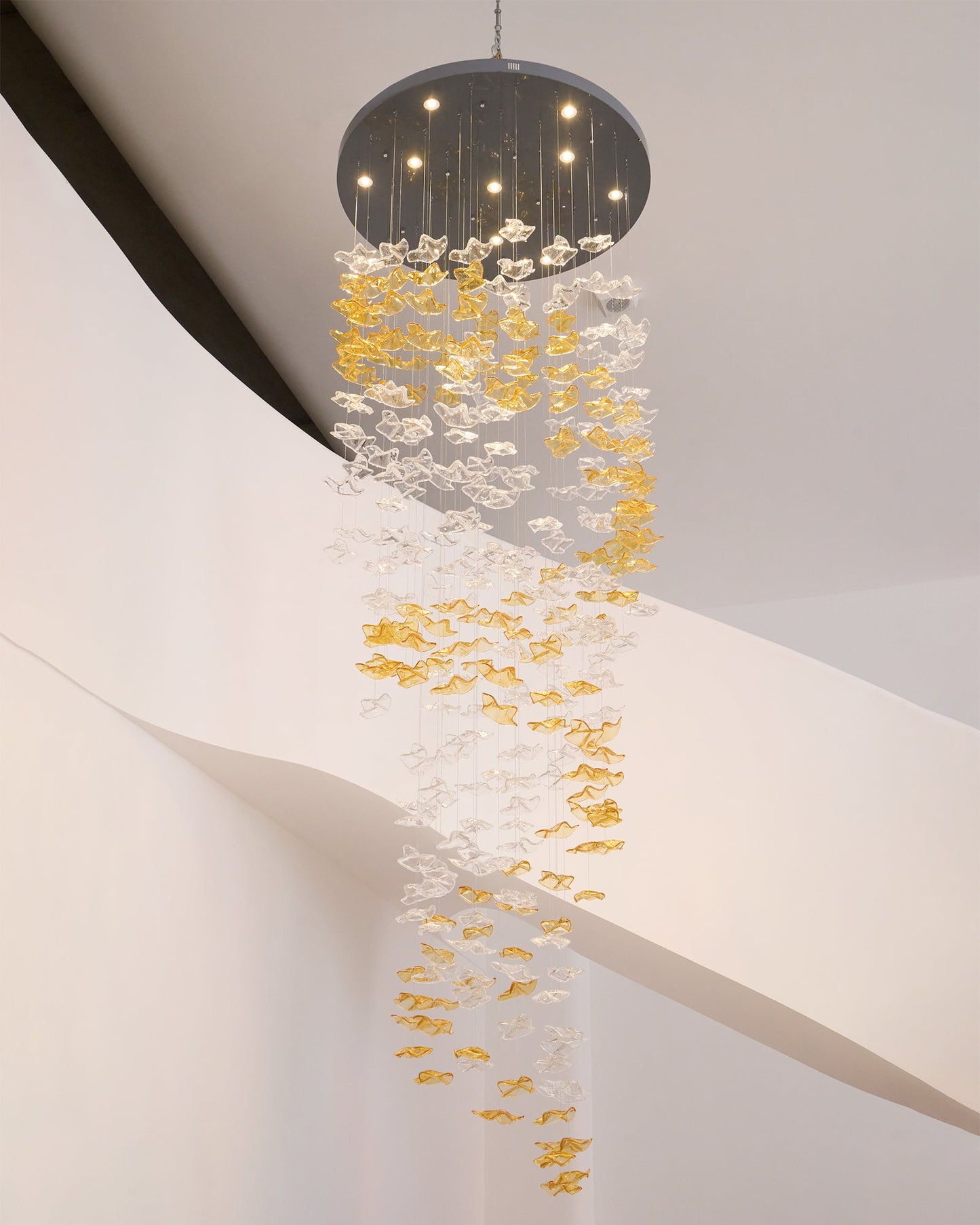 Tidal Art Glass Chandelier - YIOSI