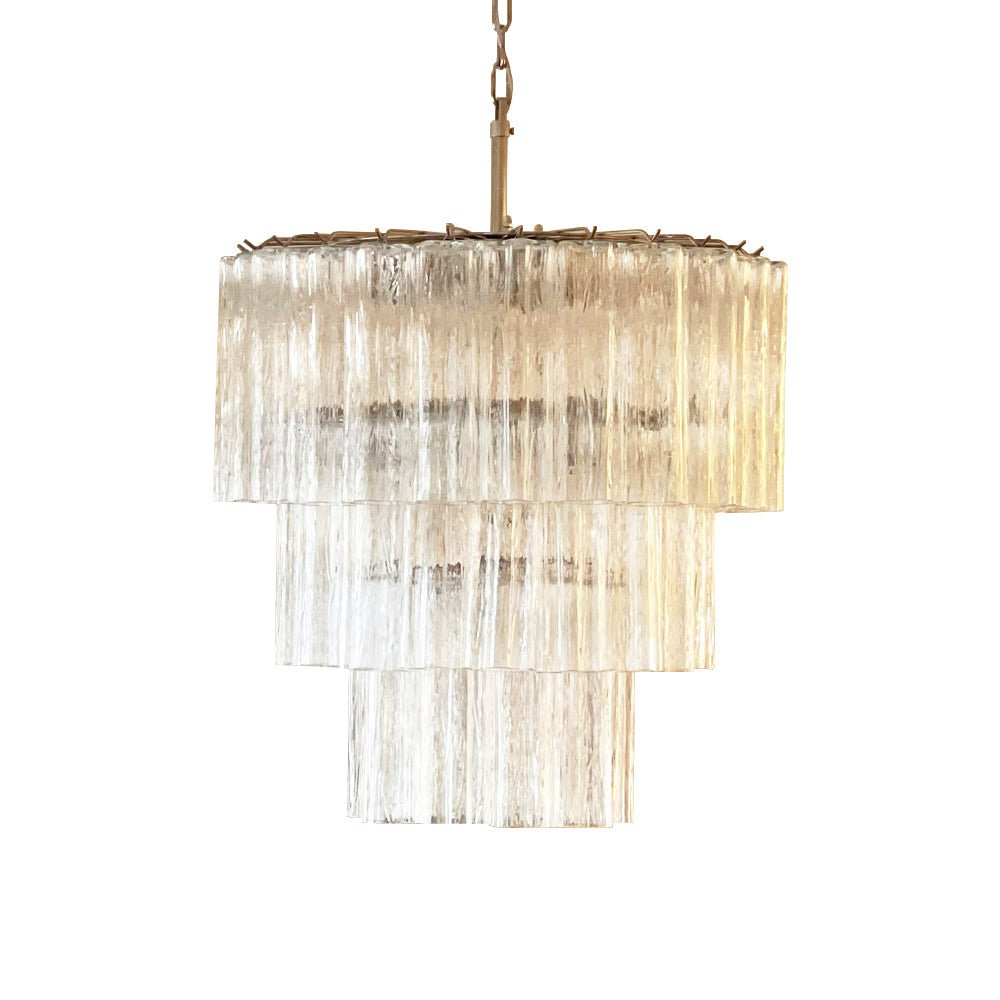 Tiered Tube Murano Glass Chandelier - YIOSI