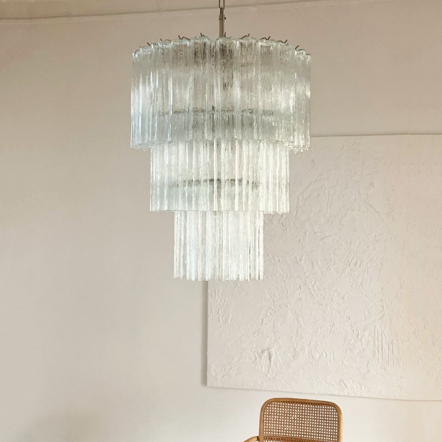 Tiered Tube Murano Glass Chandelier - YIOSI