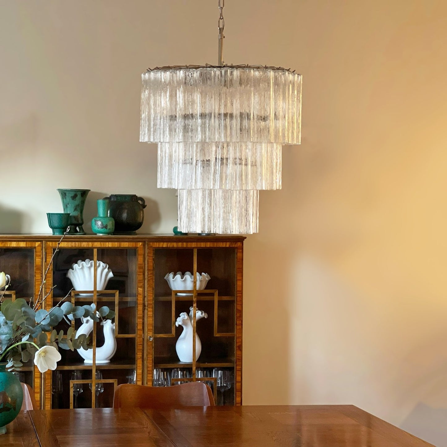 Tiered Tube Murano Glass Chandelier - YIOSI