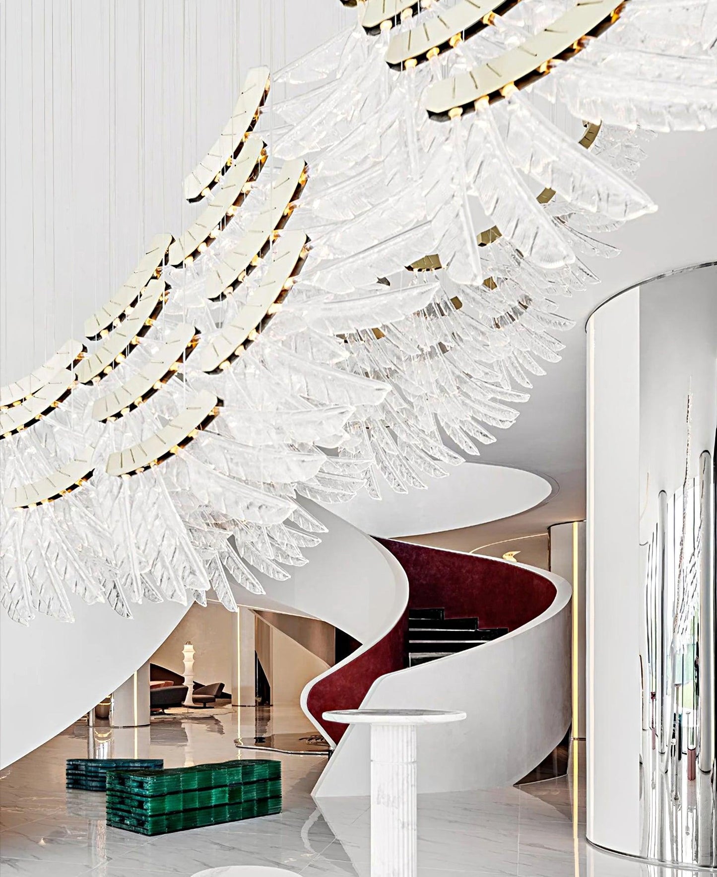 Tiered Palmette Chandelier - YIOSI