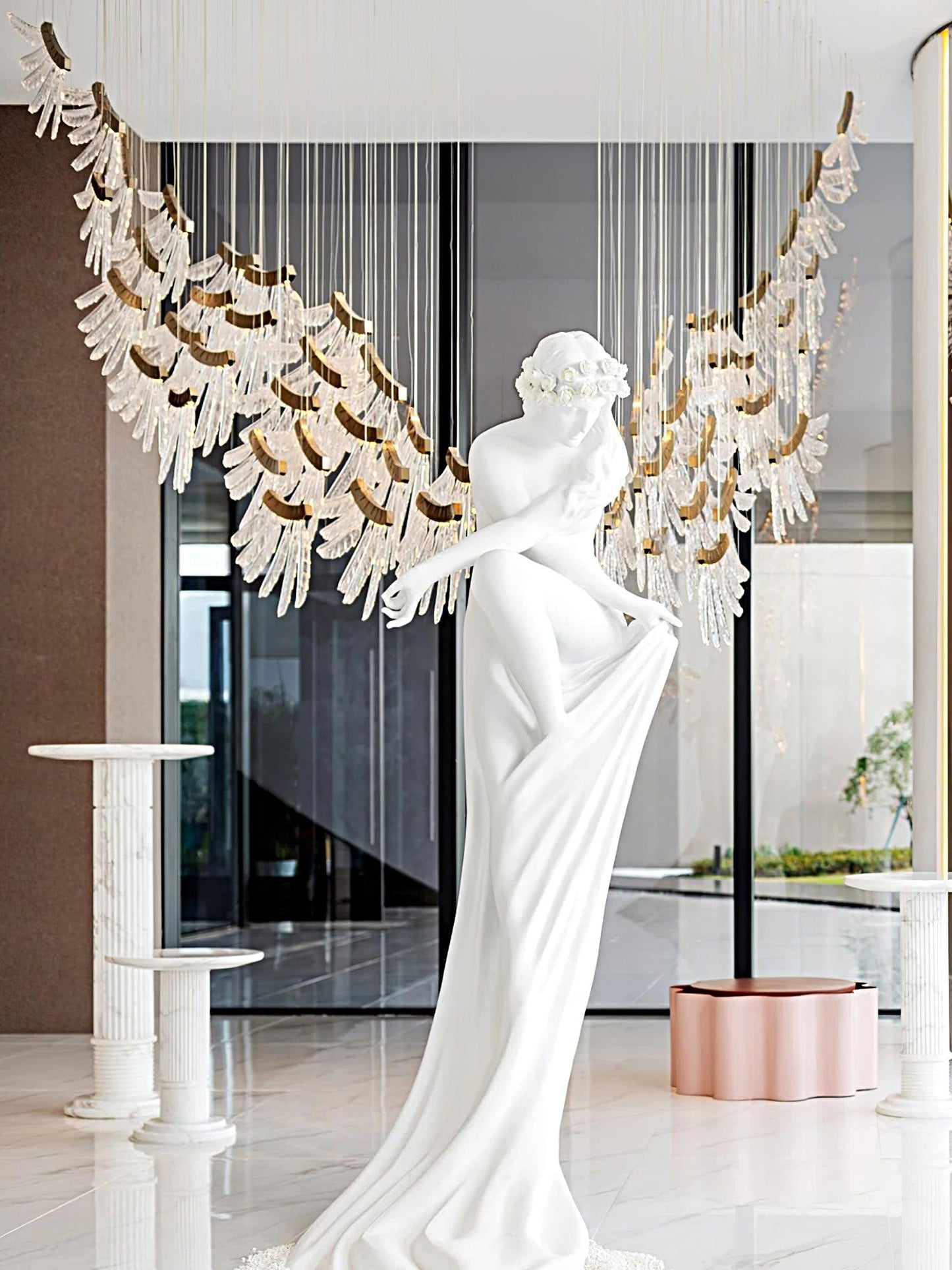 Tiered Palmette Chandelier - YIOSI