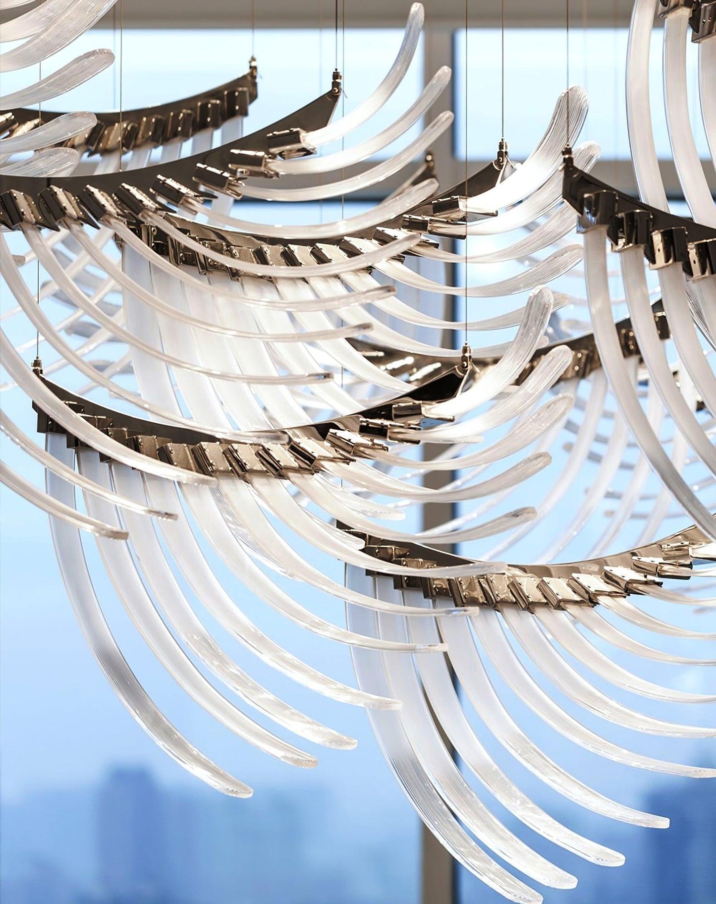 Tiered Palmette Chandelier - YIOSI