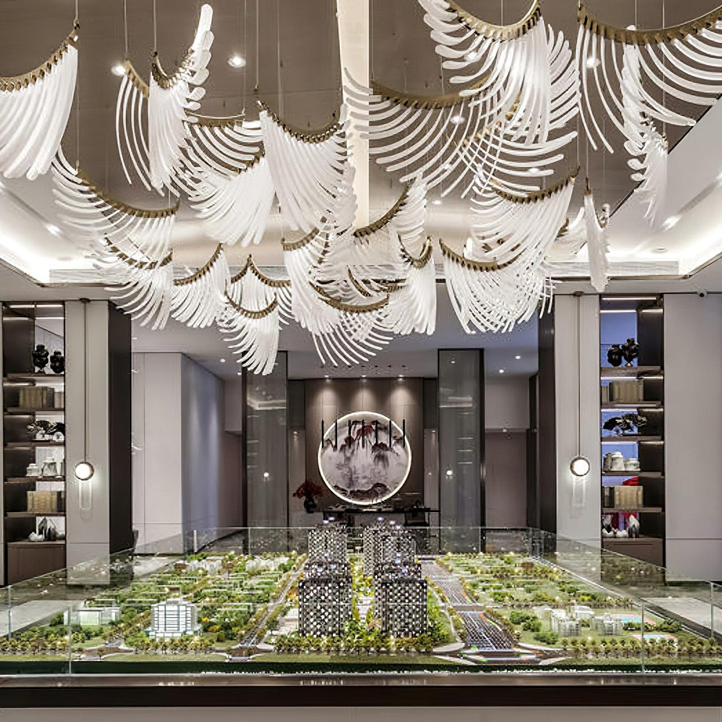 Tiered Palmette Chandelier - YIOSI