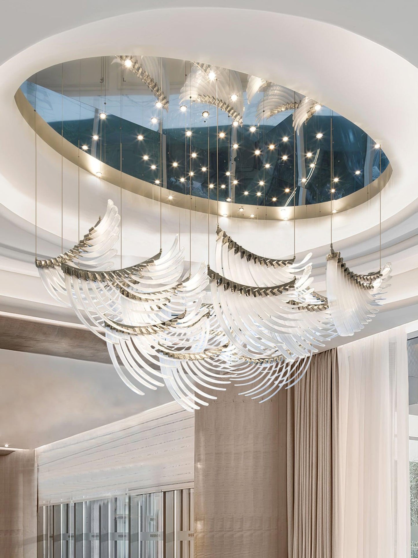Tiered Palmette Chandelier - YIOSI