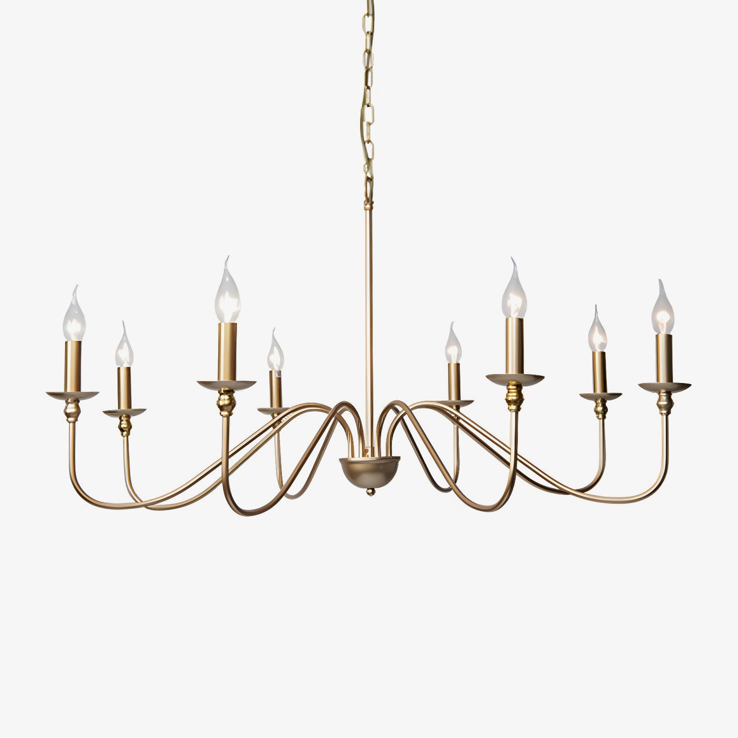 Timeless Gold Candle Chandelier - YIOSI