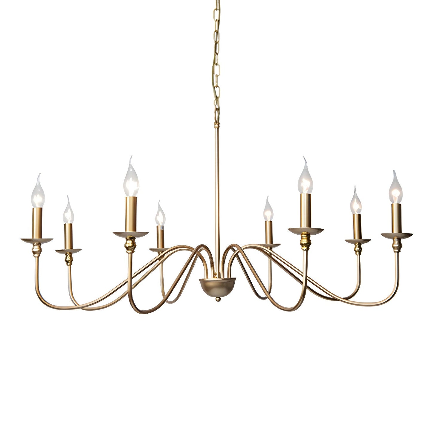 Timeless Gold Candle Chandelier - YIOSI