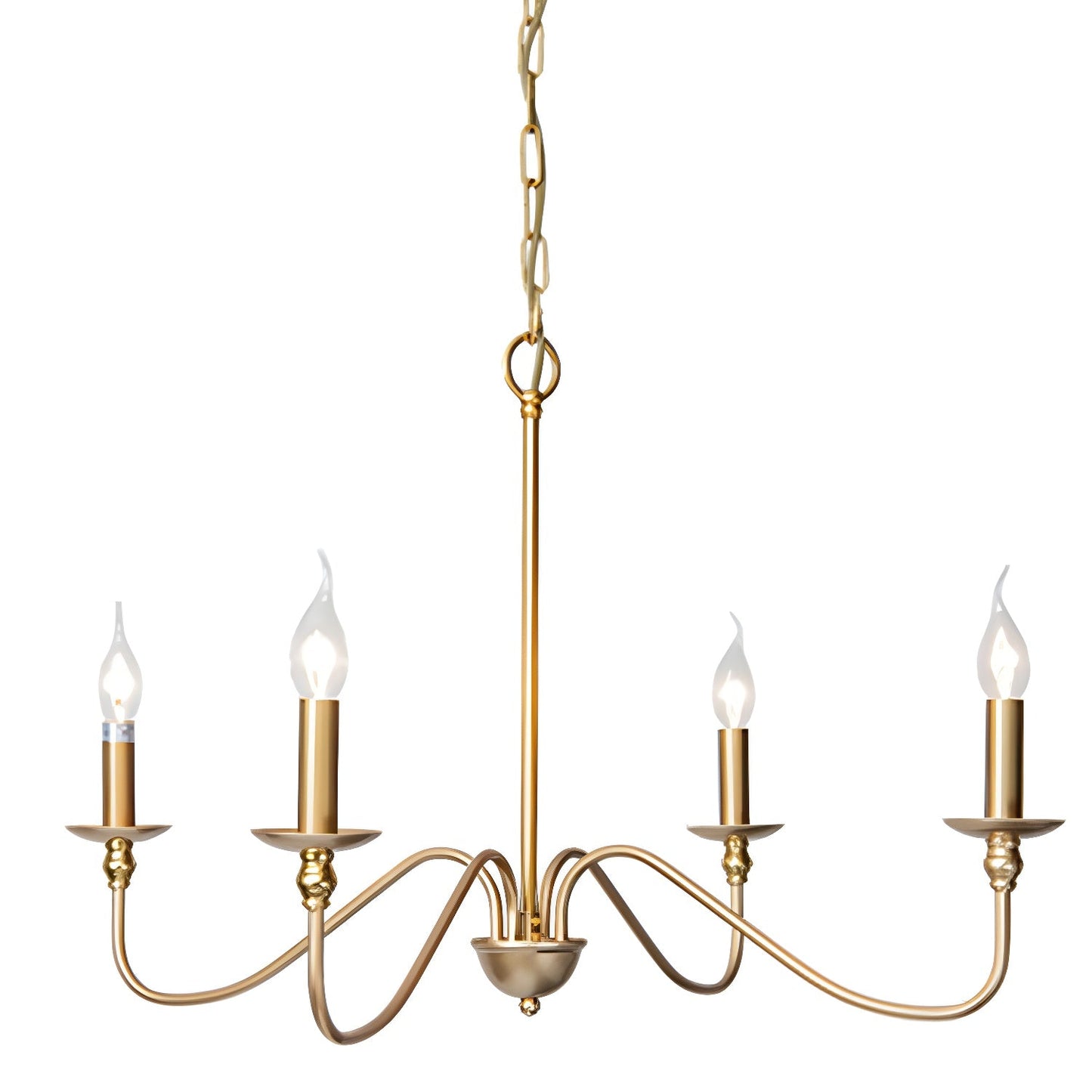 Timeless Gold Candle Chandelier - YIOSI