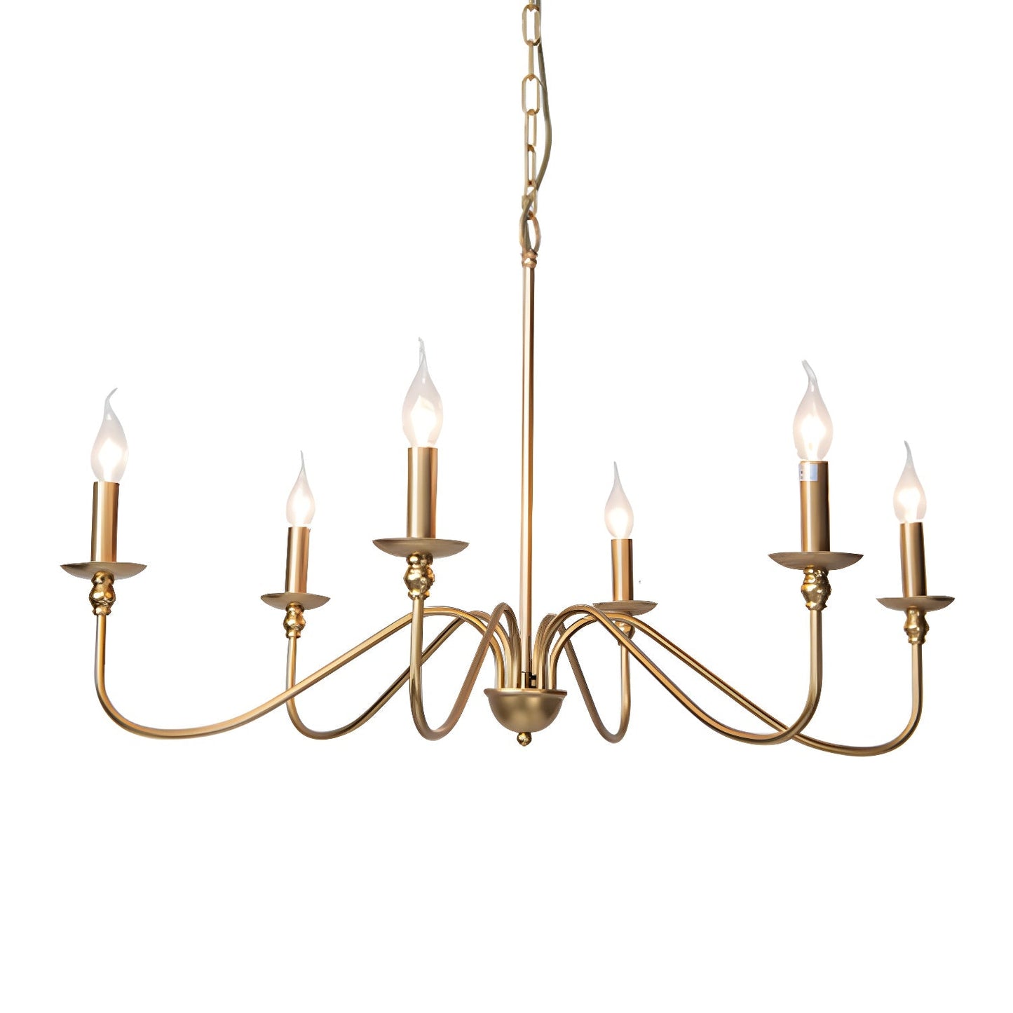 Timeless Gold Candle Chandelier - YIOSI