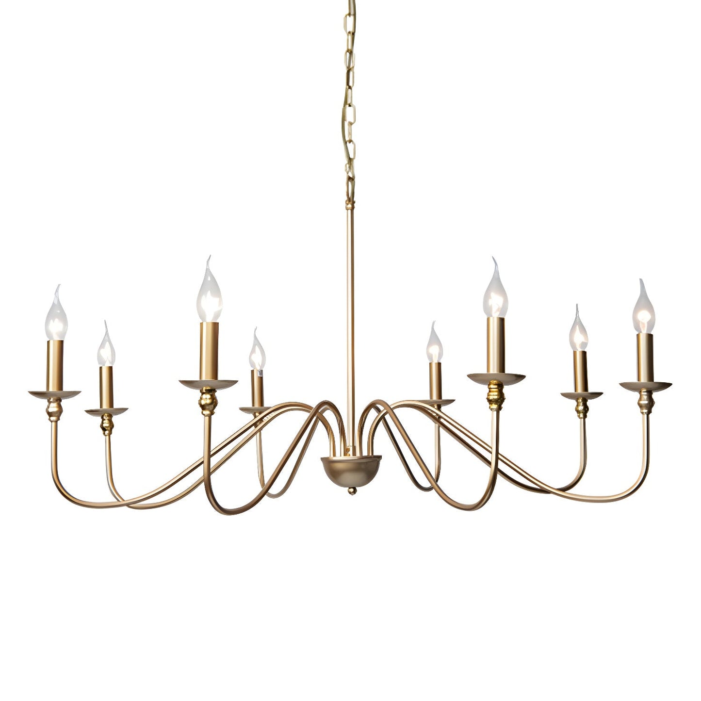Timeless Gold Candle Chandelier - YIOSI