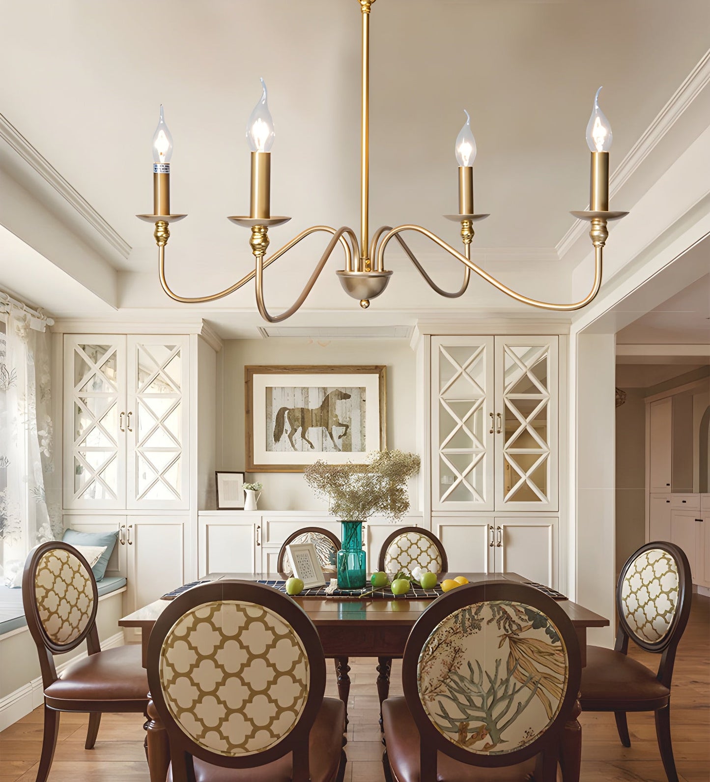 Timeless Gold Candle Chandelier - YIOSI