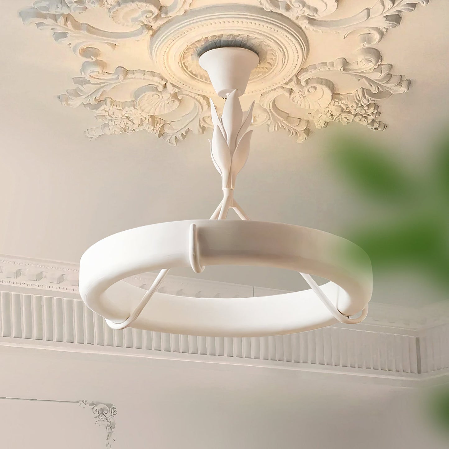 Tinsley Plaster Chandelier - YIOSI