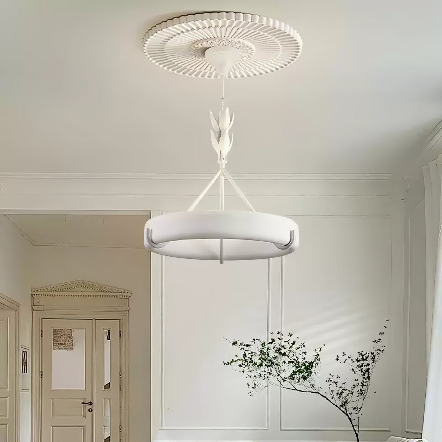 Tinsley Plaster Chandelier - YIOSI