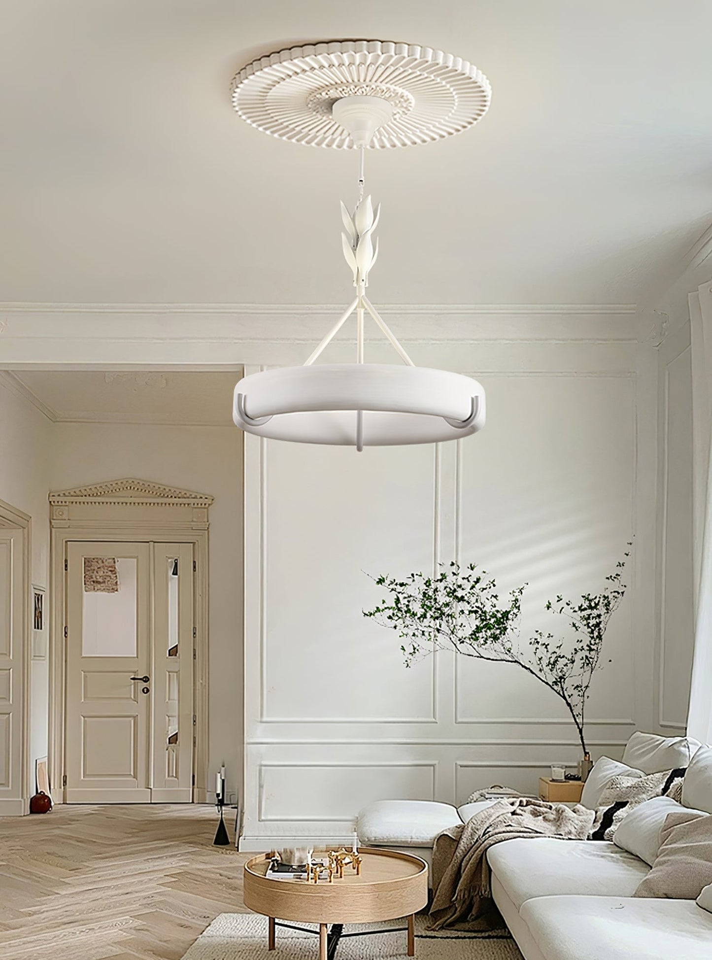 Tinsley Plaster Chandelier - YIOSI