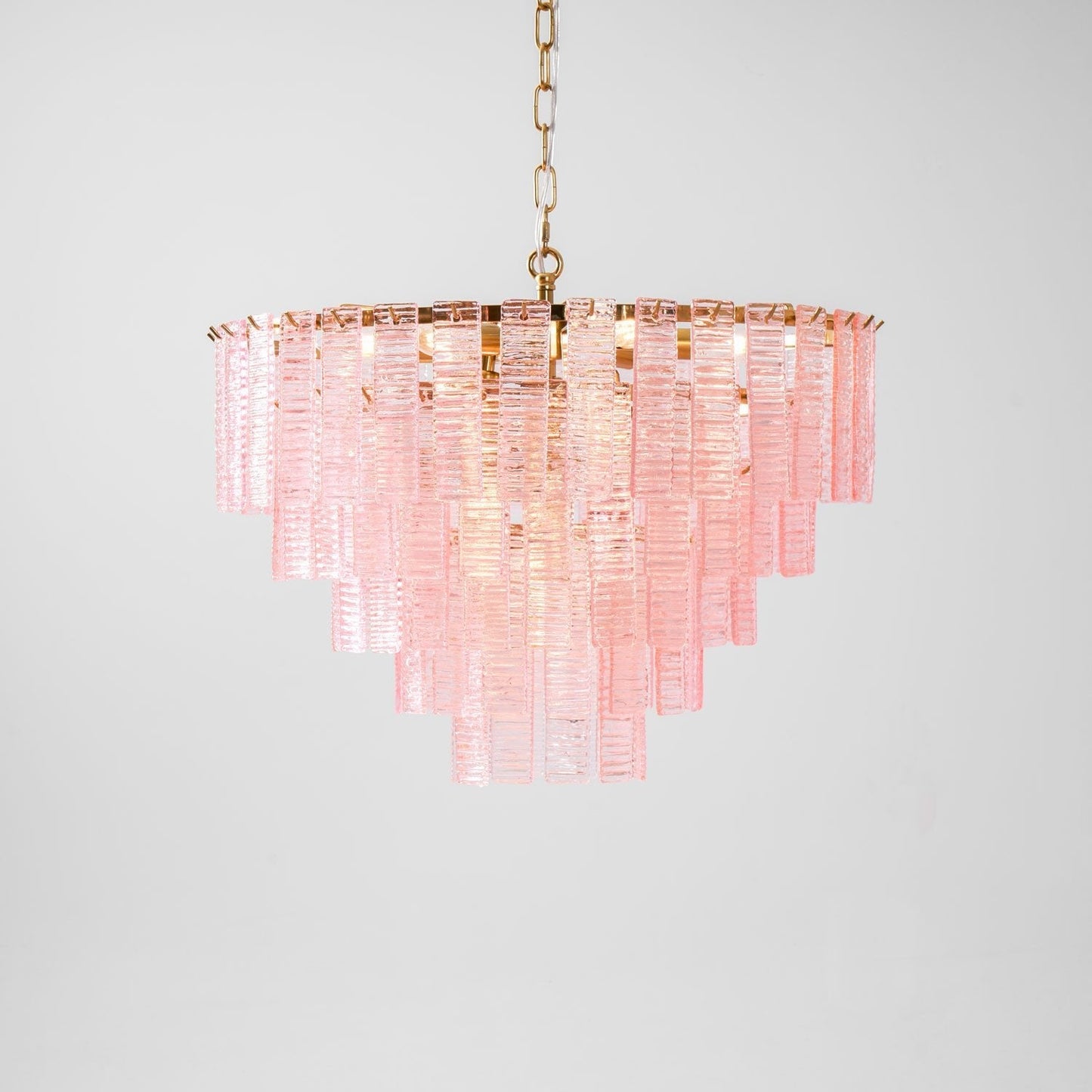 Opalora Pink Murano Chandelier - YIOSI