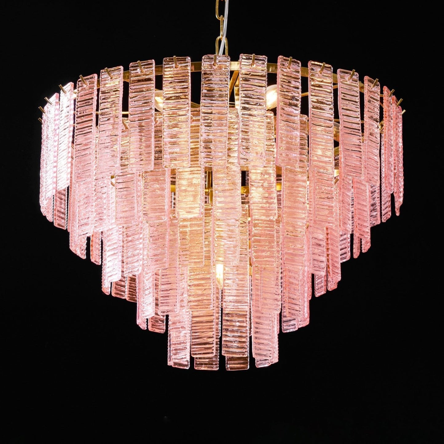 Opalora Pink Murano Chandelier - YIOSI