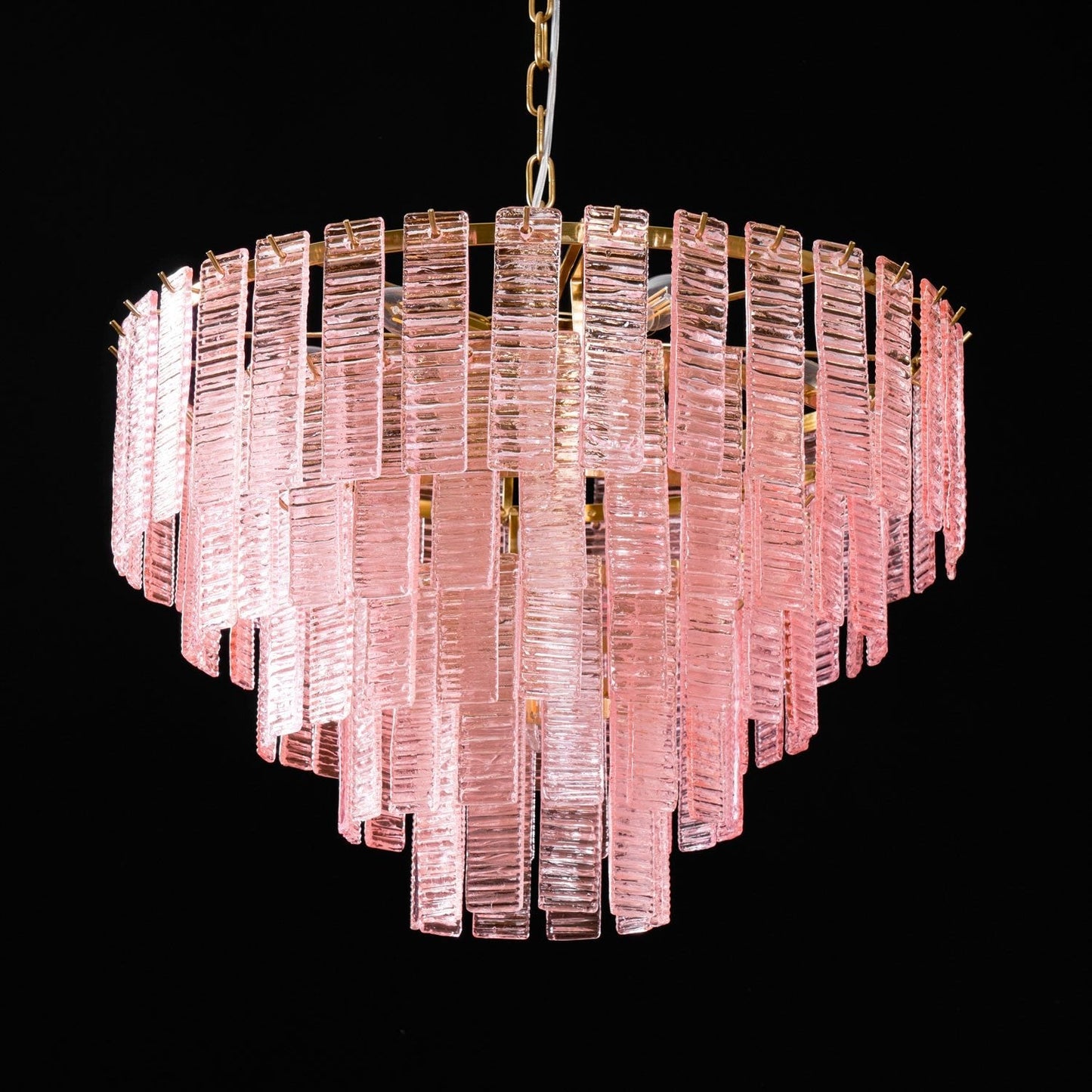 Opalora Pink Murano Chandelier - YIOSI