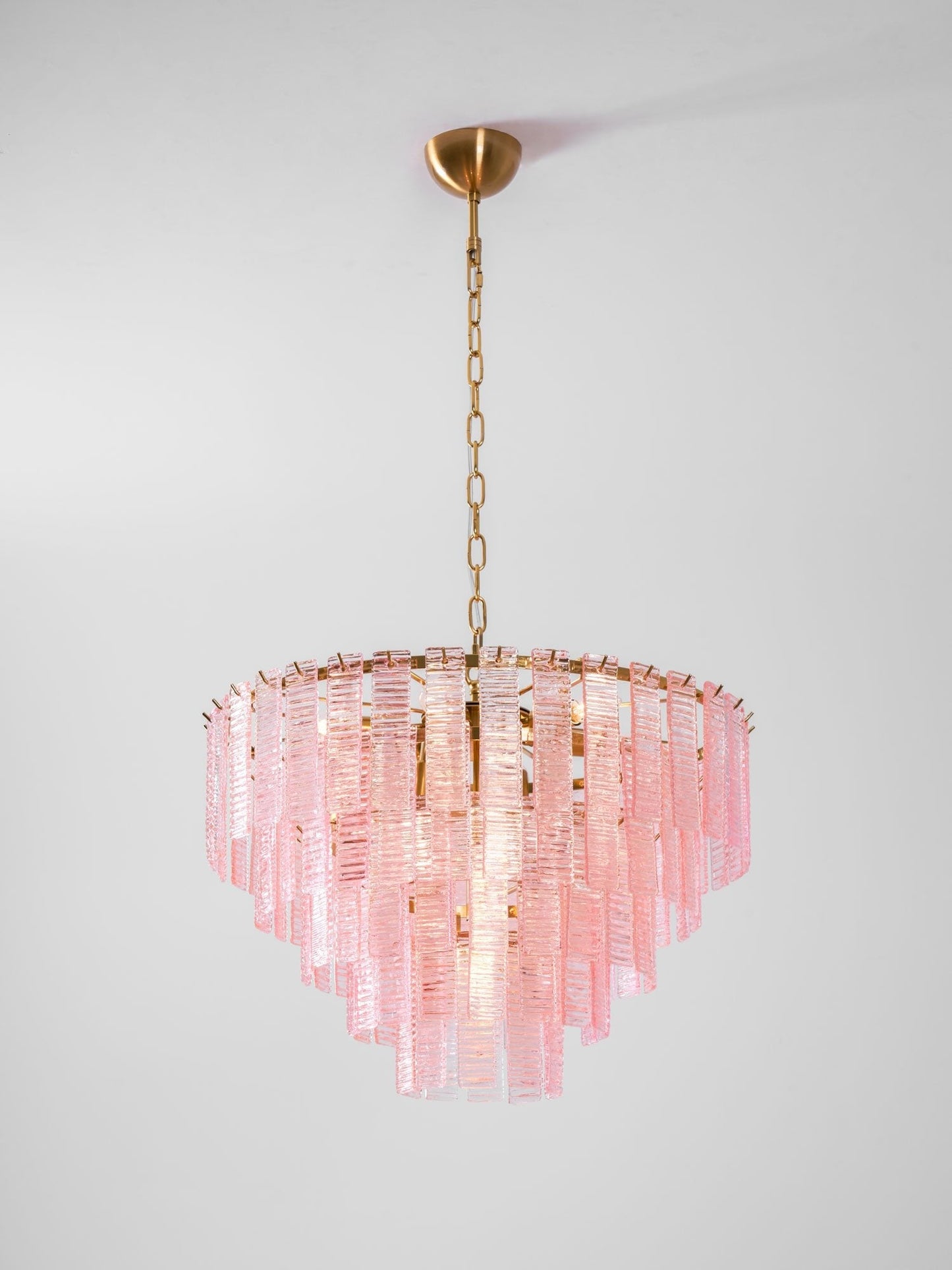 Opalora Pink Murano Chandelier - YIOSI