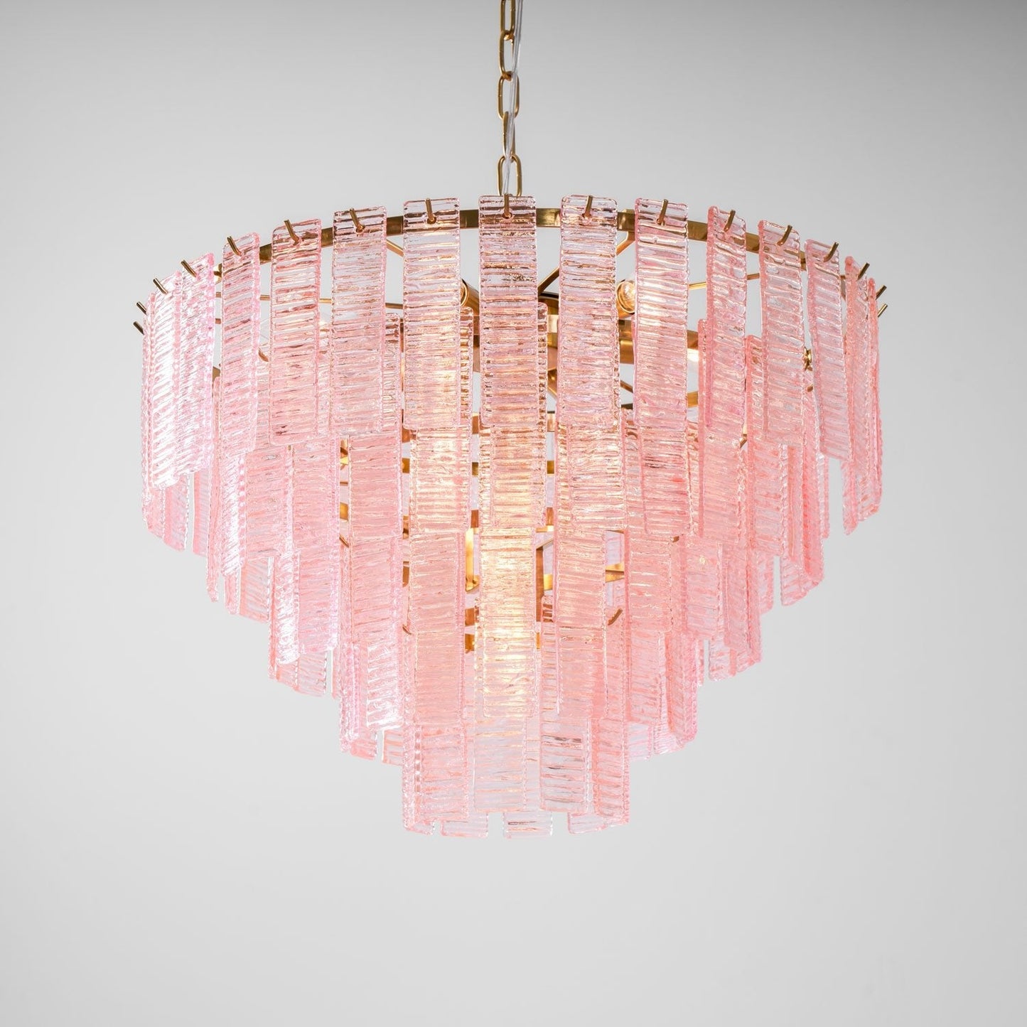 Opalora Pink Murano Chandelier - YIOSI