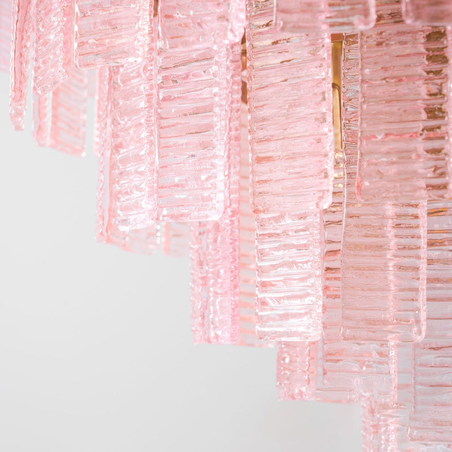Opalora Pink Murano Chandelier - YIOSI